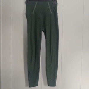Beyond Yoga Barre3 space dye green dark tropic high waisted legging small S